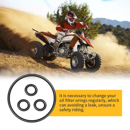 Miniatura 2 de Junta de juntas tóricas de cubierta de filtro de aceite Repalces para 93210-07135-00 932102575500 compatible con Yamaha YZ400 YFZ450 YFZ450R/V/X/W