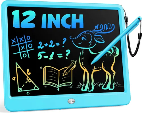 Miniatura 18 de Bravokids Juguetes para niñas y niños de 3 a 6 años, tableta de escritura LCD tablero de dibujo de 10 pulgadas, almohadillas de dibujo electrónicas