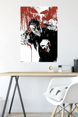 Miniatura 4 de Trends International Marvel Comics - Póster de pared de The Punisher - Pistols, 22.375 x 34 pulgadas, versión premium sin marco