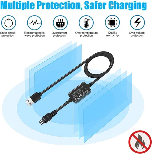 Miniatura 5 de AC-L200 Cargador USB Cable de alimentación para videocámara Sony Handycam, adaptador de corriente ACL200 para DCR-DVD DCR-HC DCR-SR DCR-SX, HDR-CX