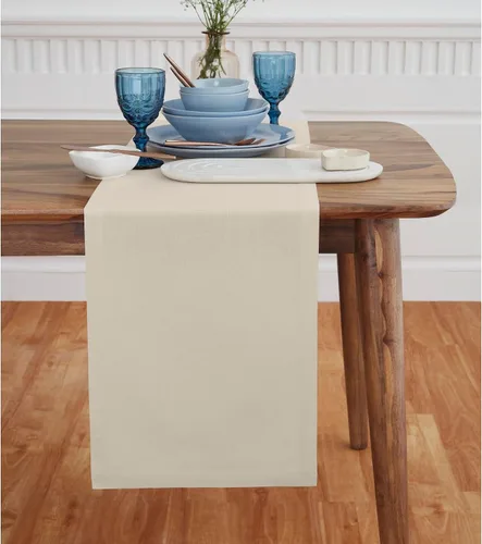Miniatura 8 de Solino Home Dru – Camino de mesa de lino de algodón Zoe y Florence, manteles individuales y servilletas de cena