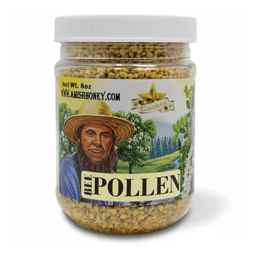 Miniatura 7 de Goshen Amish Country Honey Polen de abeja extremadamente crudo, gránulos enteros, polen de abeja, 100% puro, beneficios naturales para la salud, sin