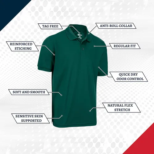 Miniatura 5 de Premium Wear Boys High Moisture Wicking Polo T Shirts