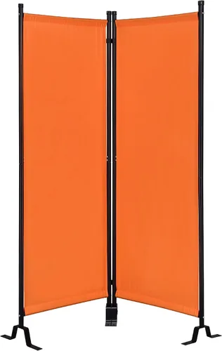 Miniatura 17 de Proman Products - Divisor de sección Galaxy II, divisor de habitación de tela repelente al agua con marco de metal recubierto de polvo negro