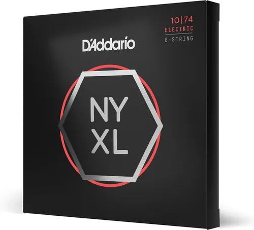 Miniatura 22 de D'Addario Cuerdas para guitarra eléctrica, NYXL entorchadas en níquel, NYXL1164, calibre medio 11-64, juego de 7 cuerdas, paquete de 1