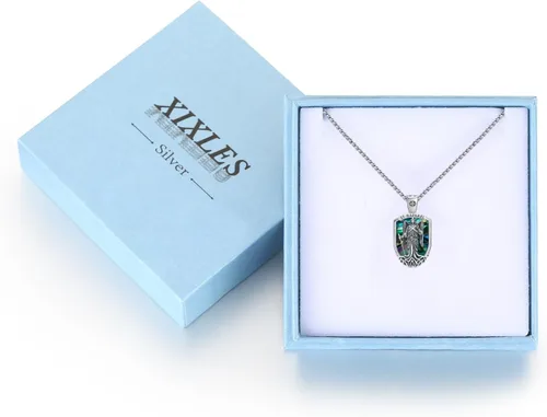 Miniatura 560 de Collar con colgante de plata de ley 925 con medalla de San Patrón, joyería religiosa para hombres y mujeres, con cadena de acero inoxidable 316L