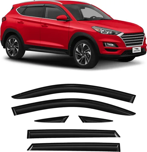 Miniatura 10 de Voron Glass - Protectores de lluvia con cinta adhesiva extra duraderos para Toyota RAV4 2013-2018, deflectores de ventana, viseras de ventilación, 6