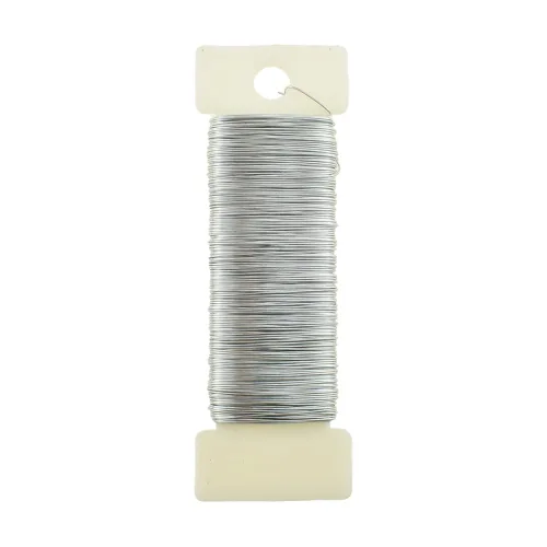 Miniatura 12 de HAHIYO Alambre Negro de Calibre 22 - 1 Rollo, 38 Yardas (115 Pies) Alambre Floral Flexible para Manualidades, Coronas de Navidad, Arreglos