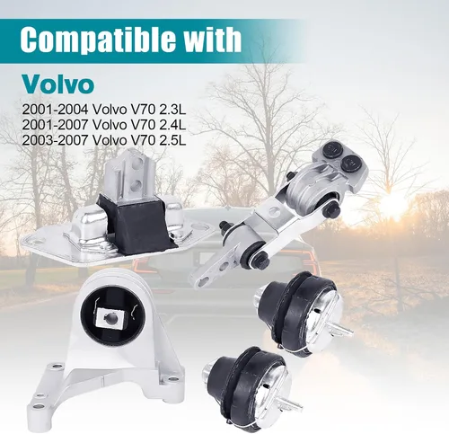 Miniatura 2 de Kit de montaje de motor y transmisión, 4 piezas, compatible con Mitsubishi Outlander 2.4L FWD 2003-2005, reemplazar A4608 A4640 A4641 A4642
