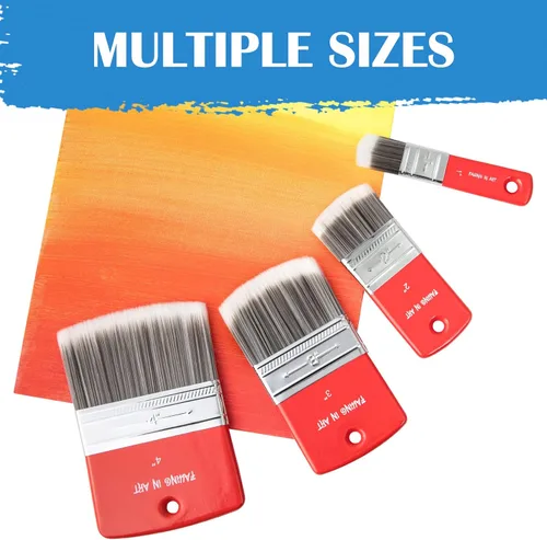 Miniatura 5 de Falling in Art Pincel Filbert Paddle para Pintura, Pincel de Escala para Pinturas al Óleo y Acrílicas, 1 Pulgada