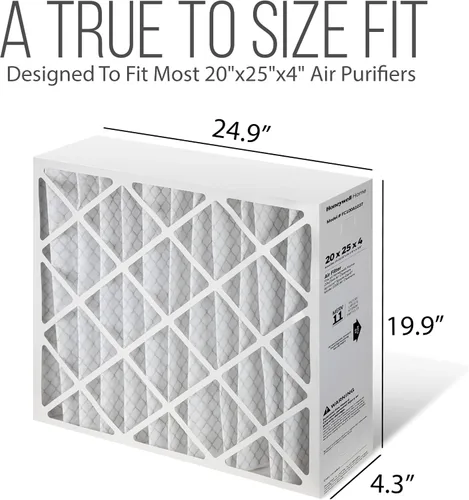 Miniatura 2 de Filtros de horno de 20 x 25 x 4, repuesto de filtro FC100A1037, medios de filtro Merv 11 con bolsa de eliminación Homequip (paquete de 2)