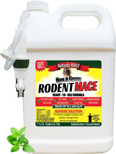 Miniatura 12 de Nature's MACE Repelente de roedores concentrado de 5 galones, cubre 10 acres, repele ratones y ratas, mantiene ratones, ratas y roedores fuera