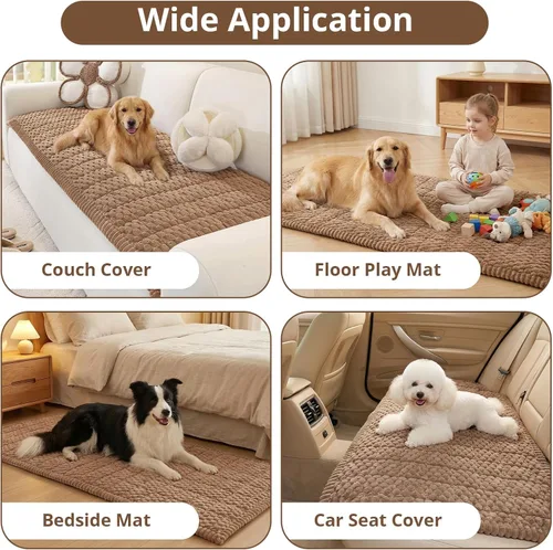 Miniatura 2 de OstepDecor Funda de sofá para perros, funda de sofá antideslizante lavable para mascotas, funda de sofá suave para sofá, sofá biplaza y seccional
