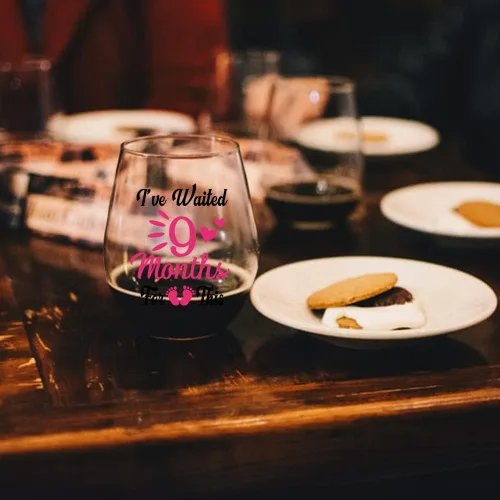 Miniatura 5 de Perfectinsoy Copa de vino con caja de regalo, divertida copa de vino sin tallo para mamá nueva, regalo del día de la madre para mamá, regalos