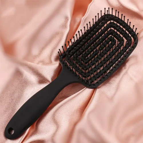 Miniatura 2 de Cepillo para desenredar en seco para cabello fino, grueso y rizado, cepillo de pelo curvado y ventilado para mujeres, hombres o niños, secado más