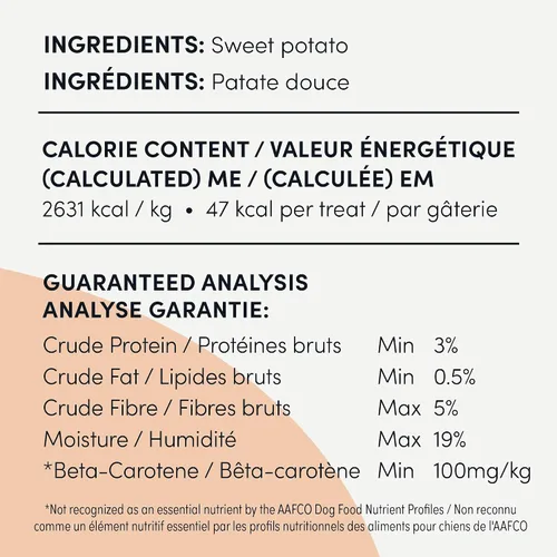 Miniatura 8 de Crumps Naturals Masticables de batata 612 g/21.6 oz