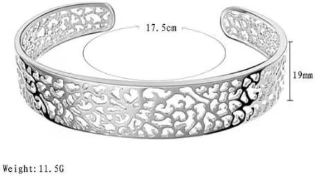 Miniatura 3 de KATGI - Pulsera de estilo chapado en oro blanco