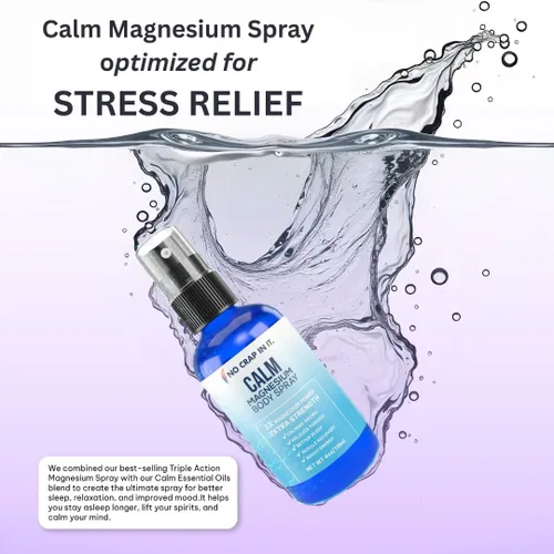Miniatura 2 de No Crap In It Spray de magnesio calmante Triple Magnesio Potencia: Cloruro de magnesio natural, glicinato, sulfato de 4 oz