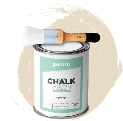 Miniatura 13 de Pintura de tiza para muebles, 25 onzas líquidas (25.4 fl oz) + pincel especial para pintura de tiza, pintura para muebles, sin lijar ni imprimar