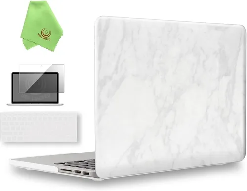 Miniatura 21 de UESWILL Funda rígida mate 3 en 1 compatible con MacBook Pro (Retina, 13 pulgadas, finales de 2012/2013/2014/principios de 2015), modelo A1425 / Negro