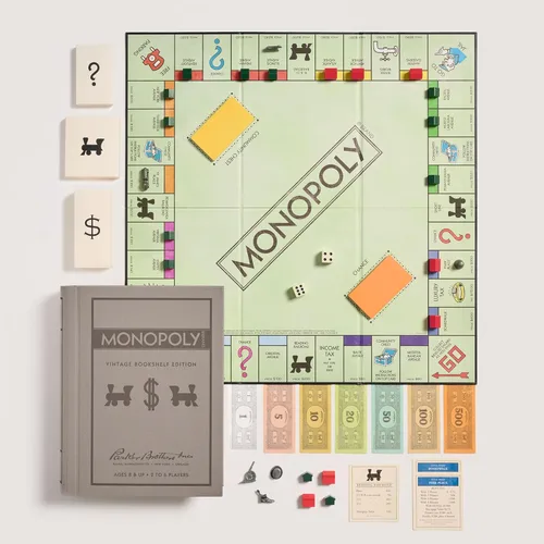Miniatura 2 de Juego de mesa monopolio edición vintage de Libro de lino (versión E.U.)