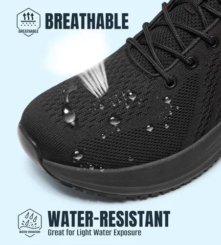 Miniatura 4 de SHULOOK Zapatos de trabajo antideslizantes para hombre, soporte de arco, antideslizantes, para cocina, chef, restaurante, servicio de alimentos