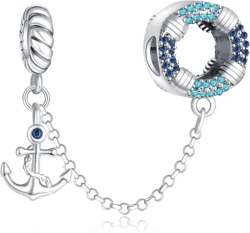 Annmors Jewelry Love Heart Charms for Woman-925 Sterling Silver Dangle Pendant Bead with Cubic Zirconia,Girl Jewelry Beads DIY Gifts for Women