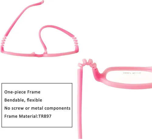 Miniatura 8 de AQWANO Children Optical Glasses Frame tr90 Flexible Bendable One-piece Safe Eyeglasses Girls Boy