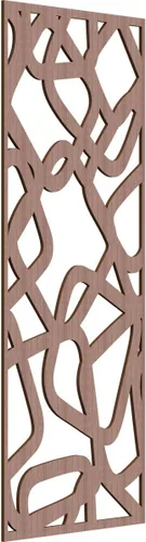 Miniatura 94 de Acme Paneles de pared decorativos de madera con calado, 9 3/8 pulgadas de ancho x 24 3/8 pulgadas de alto x 1/4 de alto, roble rojo