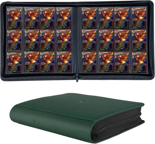 Miniatura 6 de Carpeta de tarjetas intercambiables de 2000 bolsillos, 20 bolsillos compatible con MTG, tarjetas deportivas y otras tarjetas de intercambio de Negro