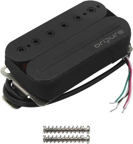 Oripure Alnico 2 Pastillas Humbucker para guitarra con pastillas, pastilla de cuello, doble riel y tornillos Recogida de