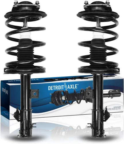 Miniatura 42 de Detroit Axle - 4WD 2 puntales delanteros para Nissan TITAN Pathfinder Armada INFINITI QX56 puntales completos con muelles helicoidales de reemplazo