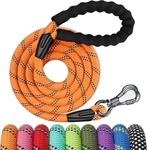 Miniatura 13 de NTR Correa Larga para Entrenamiento de Perros, Correas de Perro de 100 Pies para Perros de Razas Grandes con Gancho Giratorio Bloqueable y Mango