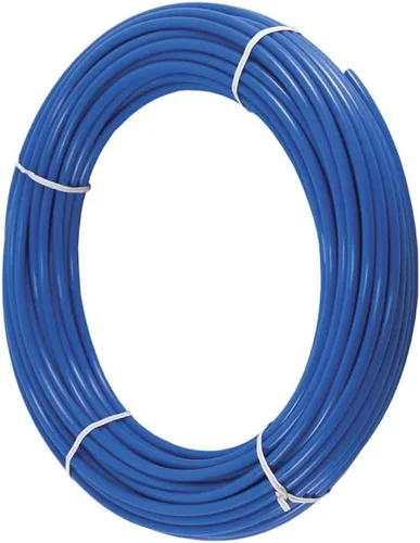 Tubo azul de 100 pies de 1/4 de pulgada O.D. certificado NSF CCK RO a 70°F-120PSI a 150°F-60PSI Tubos de agua flexibles de 1/4" Tubería de plástico