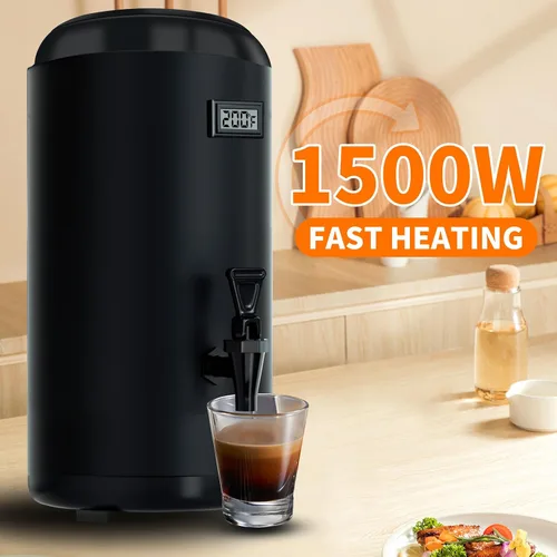 Miniatura 3 de Dispensador de bebidas aislado con dispensador de bebidas de calefacción, dispensador de bebidas de calefacción eléctrica, urna de agua caliente