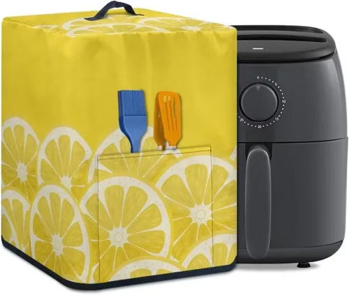 Miniatura 2 de Cubierta cuadrada para freidora de aire, accesorios para freidora de aire con bolsillo para accesorios para freidora de aire de 5 a 6 cuartos