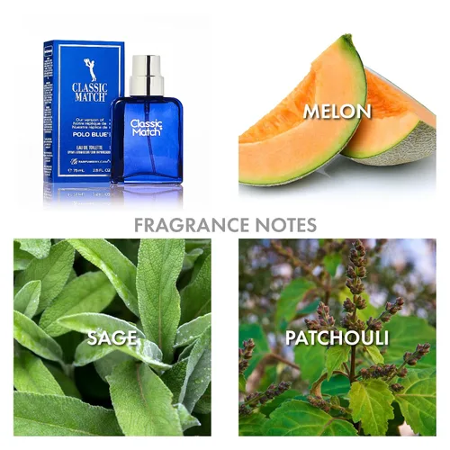 Miniatura 8 de PB ParfumsBelcam Classic Match our Version of Polo Blue EDT, 2.5 onzas líquidas, afrutado (paquete de 2)