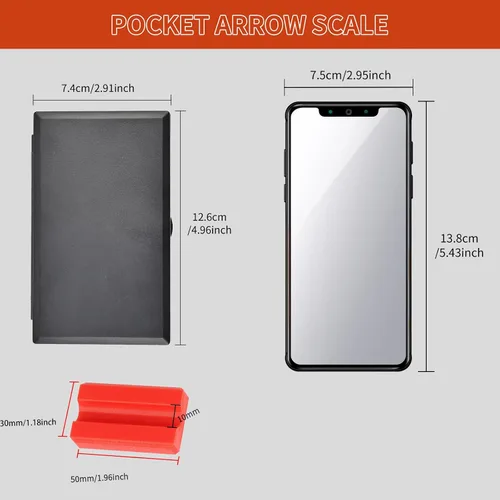 Miniatura 2 de SPG Báscula de flecha digital, báscula de grano de bolsillo con tiro con arco de 7.05 oz × 0.00 oz con soporte de flecha, peso de calibración