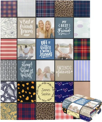 Miniatura 54 de Mantas personalizadas con foto, manta de fotos personalizada, mantas personalizadas con imagen, regalos personalizados para mujeres, hombres