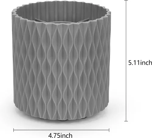 Miniatura 6 de Soporte para brochas de maquillaje, organizador de maquillaje giratorio de 360°, 5 ranuras para brochas de maquillaje, portavasos para decoración
