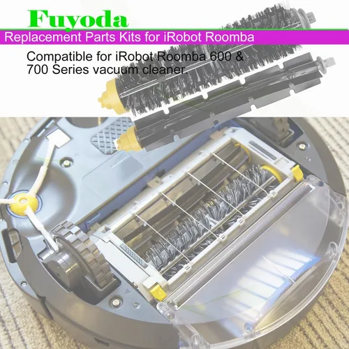 Miniatura 9 de 3 juegos de cerdas de repuesto y cepillo batidor flexible compatible con iRobot Roomba 600 y 700 Series 614 618 630 635 640 645 650 652 655 660 665