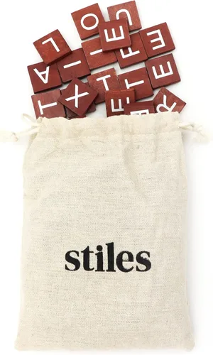 Miniatura 11 de Stiles 100 piezas de azulejos magnéticos de letras, letras magnéticas de madera para pizarra blanca, refrigerador o tablero de letras magnéticas