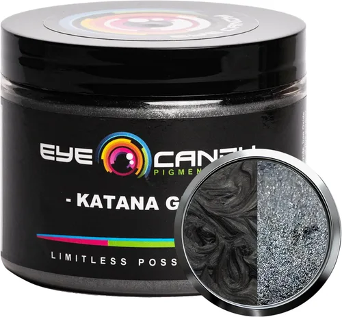 Miniatura 12 de Eye Candy Pigments - Polvo de mica gris de alta calidad, color gris fósil (1.76 oz), para epoxi, resina, jabón, pintura, carpintería, vertido