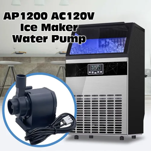 Miniatura 7 de AP1200 AC120V Bomba de agua para máquina de hielo Euhomy, bomba de agua comercial de gran flujo para HZB-30F, HZB-38F, HZB-32, HZB-45, HZB-65