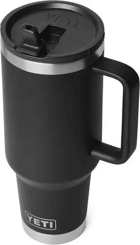 Miniatura 7 de YETI Rambler - Taza de viaje de 40 onzas con tapa abatible y pajilla, acero inoxidable, aislada al vacío, a prueba de fugas, apta para portavasos