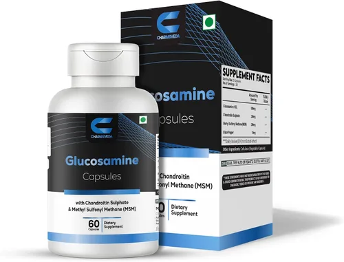 Cápsulas de glucosamina con condroitina y MSM - Apoya la salud de las articulaciones y los músculos, el bienestar general y el apoyo inmunológico* -