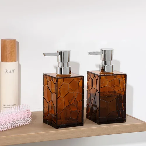 Miniatura 4 de Dispensador de jabón de manos, botellas de bomba de líquido de plástico acrílico transparente recargables dispensador de loción para decoración