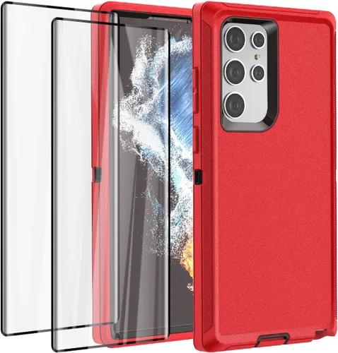 Miniatura 9 de AICase para Galaxy S22 Ultra con protector de pantalla, funda resistente a caídas con protección completa, cuerpo completo, robusta, a prueba