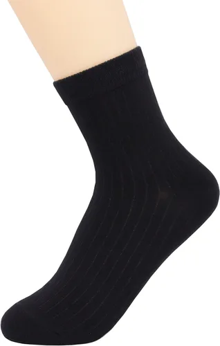 Miniatura 3 de YOSENDE Calcetines de algodón para mujer, calcetines clásicos de negocios, 5 pares, suaves y cómodos