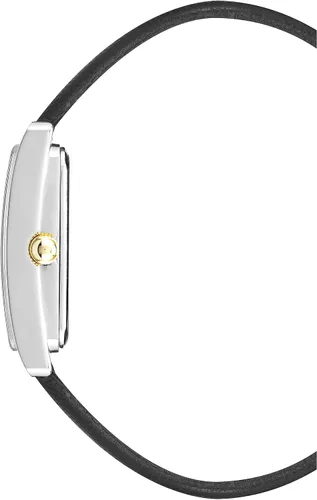 Miniatura 2 de Anne Klein Reloj con correa de cuero para mujer, NegroTwo Tone, Movimiento de cuarzo